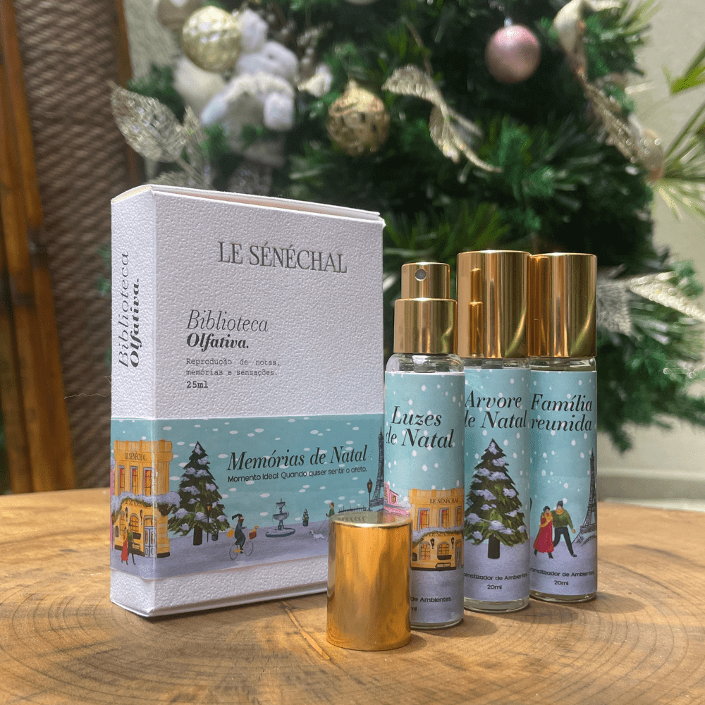 Kit 3 Aromatizadores de Ambiente Linha de Natal - Noël à Paris - 20ml