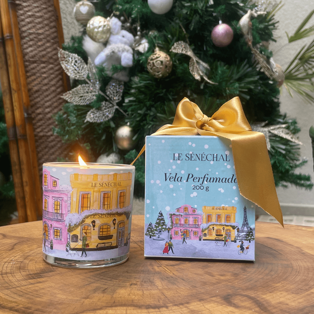 Vela Vegetal Perfumada Linha de Natal - Noël à Paris - 200g